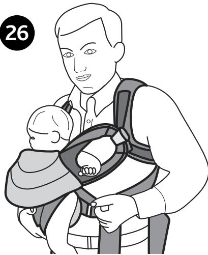 CHICCO YOU AND ME - Installation du bébé dans le porte-bébé, vers l'extérieur - 1