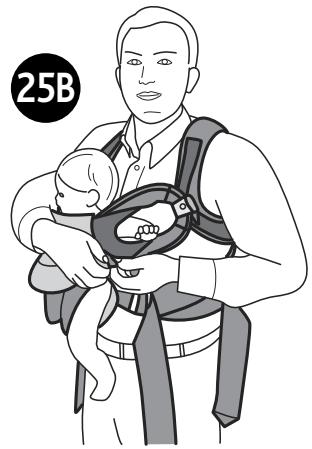 CHICCO YOU AND ME - Installation du bébé dans le porte-bébé, vers l'extérieur - 6