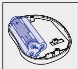 TEFAL DIGITAL WATCH BABYPHONE - Installation des piles : - 1