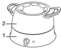 TEFAL EF3550 - Pour les modèles Super Fondue et Thermo Protect : - 1