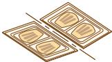 TEFAL WAFFLE MAKERS - 2