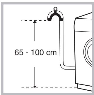 HOTPOINT AQSF 129 - Pripojenie vypustacej hadice - 1