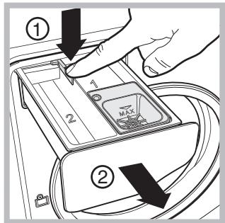 HOTPOINT AQSF 129 - Nettoyage du tiroir à produits lessiviels - 1