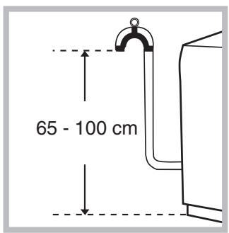 HOTPOINT AVTXL 120 - Conexión del tubo de descarga - 1