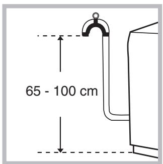HOTPOINT AVTXL 120 - Raccordement du tuyau de vidange - 1
