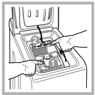 HOTPOINT AVTXL 120 - How to open and to close the drum - 4