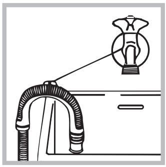 HOTPOINT AVTXL 120 - Raccordement du tuyau de vidange - 2