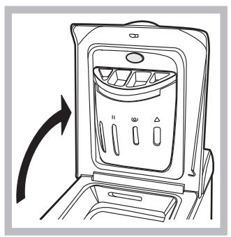 HOTPOINT AVTXL 120 - Kontrolka ZAPNUTO/ZABLOKOVANE VIKO: - 1