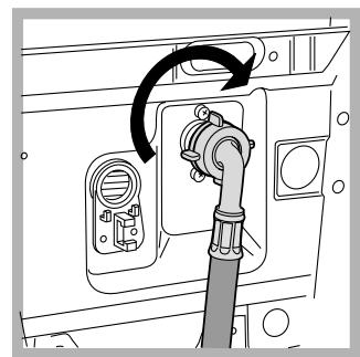 HOTPOINT AVTXL 120 - Connecting the water inlet hose - 2