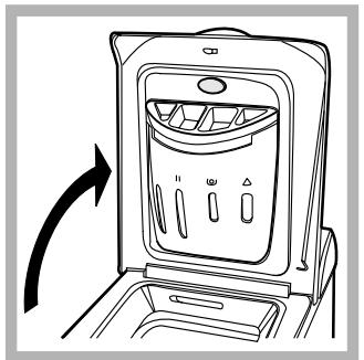 HOTPOINT AVTXL 120 - How to open and to close the drum - 1