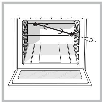 HOTPOINT CP77SG1 /HA - The rotisserie spit - 1