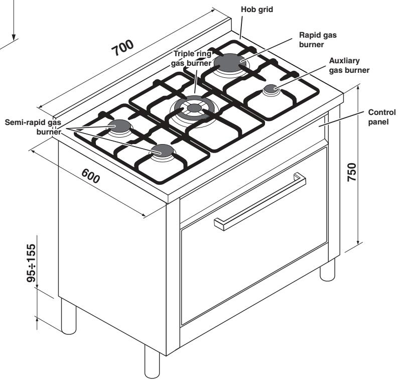 HOTPOINT CP77SP2 /HA - Adapting the hob - 5