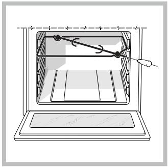 HOTPOINT CP77SP2 /HA - The rotisserie spit - 1