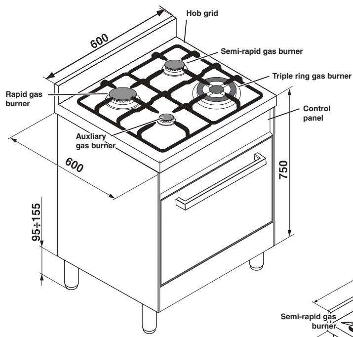 HOTPOINT CP77SP2 /HA - Adapting the hob - 4