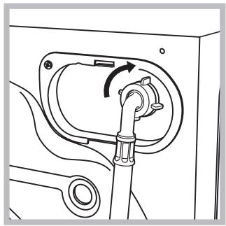 HOTPOINT ECO7F 1292 - Aansluiting van de watertoevoerbuis - 2