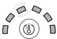HOTPOINT ECO7F 1292 - Temperature indicator light - 1