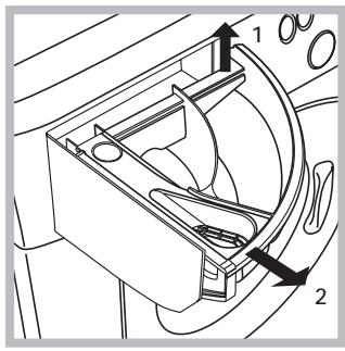HOTPOINT ECO7F 1292 - Limpiar el contentedor de detergentes - 1