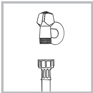 HOTPOINT ECO7F 1292 - Connecting the water inlet hose - 1