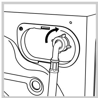 HOTPOINT EXT 1400 - Anschluss des Zulaufschlauches - 2