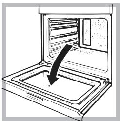 HOTPOINT FZ 1022.1 IX/HA - Cleaning the oven door - 1