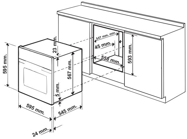 HOTPOINT FZ 65.1 - Fitting the appliance - 1