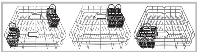 HOTPOINT LDF 12314 X EU/HA.R - Cutlery basket positioning examples - 1