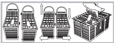 HOTPOINT LDF 12314 X EU/HA.R - Cutlery basket - 1