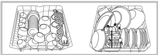 HOTPOINT LDF 12314 X EU/HA.R - Nunca levante ou abaixe o cesto por um so lado. - 3