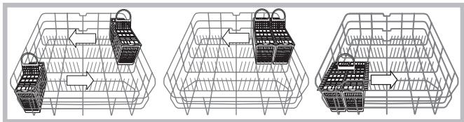 HOTPOINT LDF 12314 X EU/HA.R - Inlaadvoorbeelden bestekkorf - 1