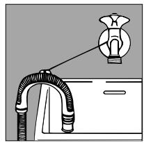 HOTPOINT AB 40 - Connecting the drain hose - 3