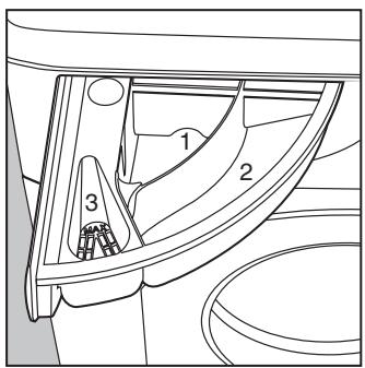 HOTPOINT AB 40 - The first secret is the easiest: the detergent dispenser is opened by rotating it outwards. - 1