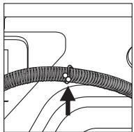HOTPOINT AB 40 - Connecting the drain hose - 2