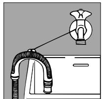 HOTPOINT ALD 140 - Anschluss des Ablaufs - 3