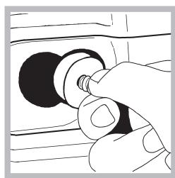 HOTPOINT AMXXL 129 - Situated on either side of the rear panel, BOTH transit bolts MUST be removed before use. - 3