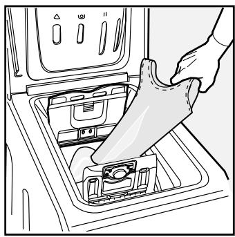 HOTPOINT AT50 - C) LOADINGTHEWASHING MACHINE.(Fig.3). - 1