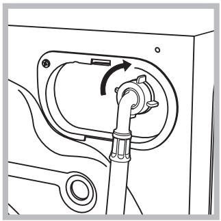 HOTPOINT AVD 169 - Raccordement du tuyau d'arrivée de l'eau - 2