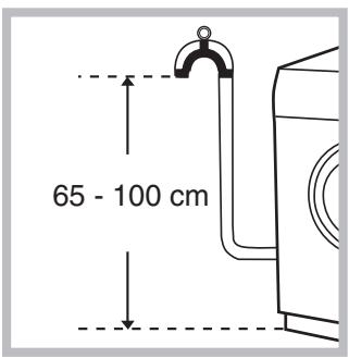 HOTPOINT AVG 16 - Connecting the drain hose - 1