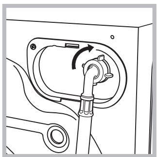 HOTPOINT AVG 16 - Connecting the water inlet hose - 2