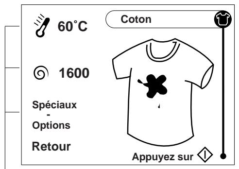 HOTPOINT AVG 16 - Menu sélections - 1