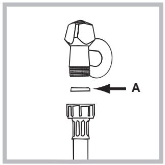 HOTPOINT AVG 16 - Connecting the water inlet hose - 1