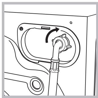 HOTPOINT AVL 85 S - Ligação do tubo de alimentação da água - 2