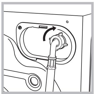 HOTPOINT AVL 85 S - Connecting the water inlet hose - 2