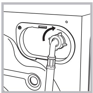 HOTPOINT AVL 85 S - Conexión del tubo de alimentación de agua - 2