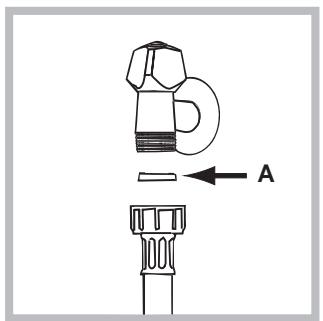 HOTPOINT AVL 85 S - Connecting the water inlet hose - 1