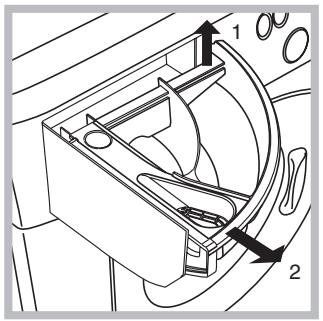 HOTPOINT AVL 85 S - Limpiar el Cajón de los detergentes - 1