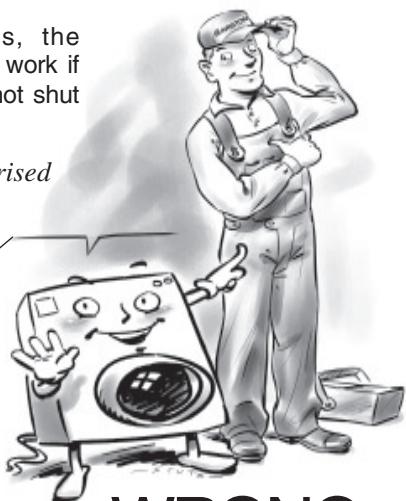 HOTPOINT AWD 120 - The washer-dryer fails to start. - 1