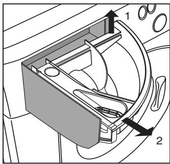 HOTPOINT AWD 129 - Consejos útiles sobre la cubeta de detergente - 1