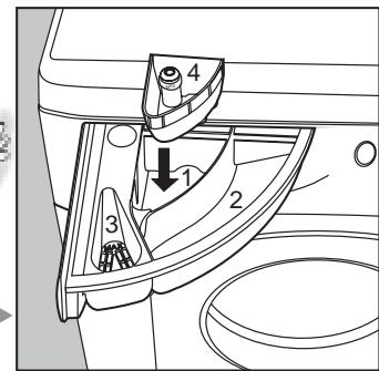 HOTPOINT AX 100 - Detergent dispenser - 1