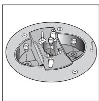 HOTPOINT CP 649 MT.1 - Sostituzione degli ugelli su bruciatore a "doppie fiamme" independenti: - 2