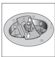 HOTPOINT CP 649 MT.1 - Replacing the independent "double flame" burner nozzles: - 2
